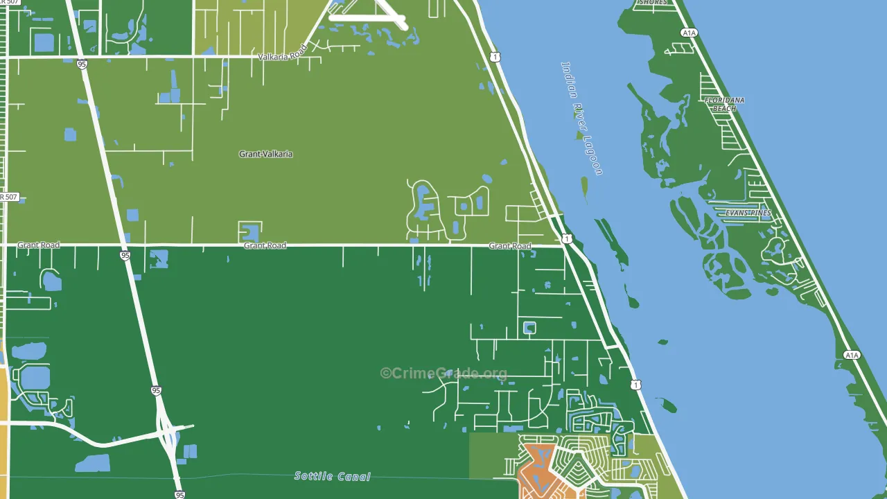 32949, FL Map of Drug-Related Crime Rates