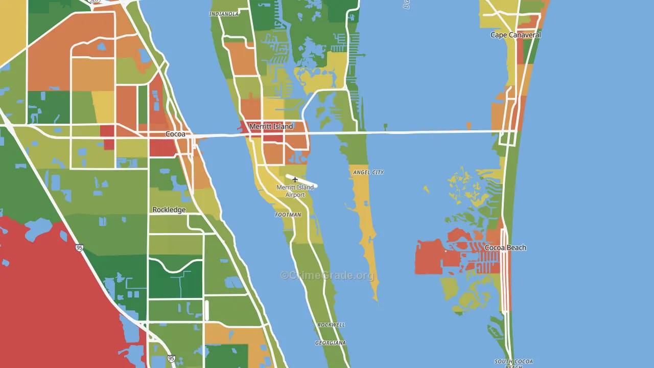 32952, FL Map of Drug-Related Crime Rates