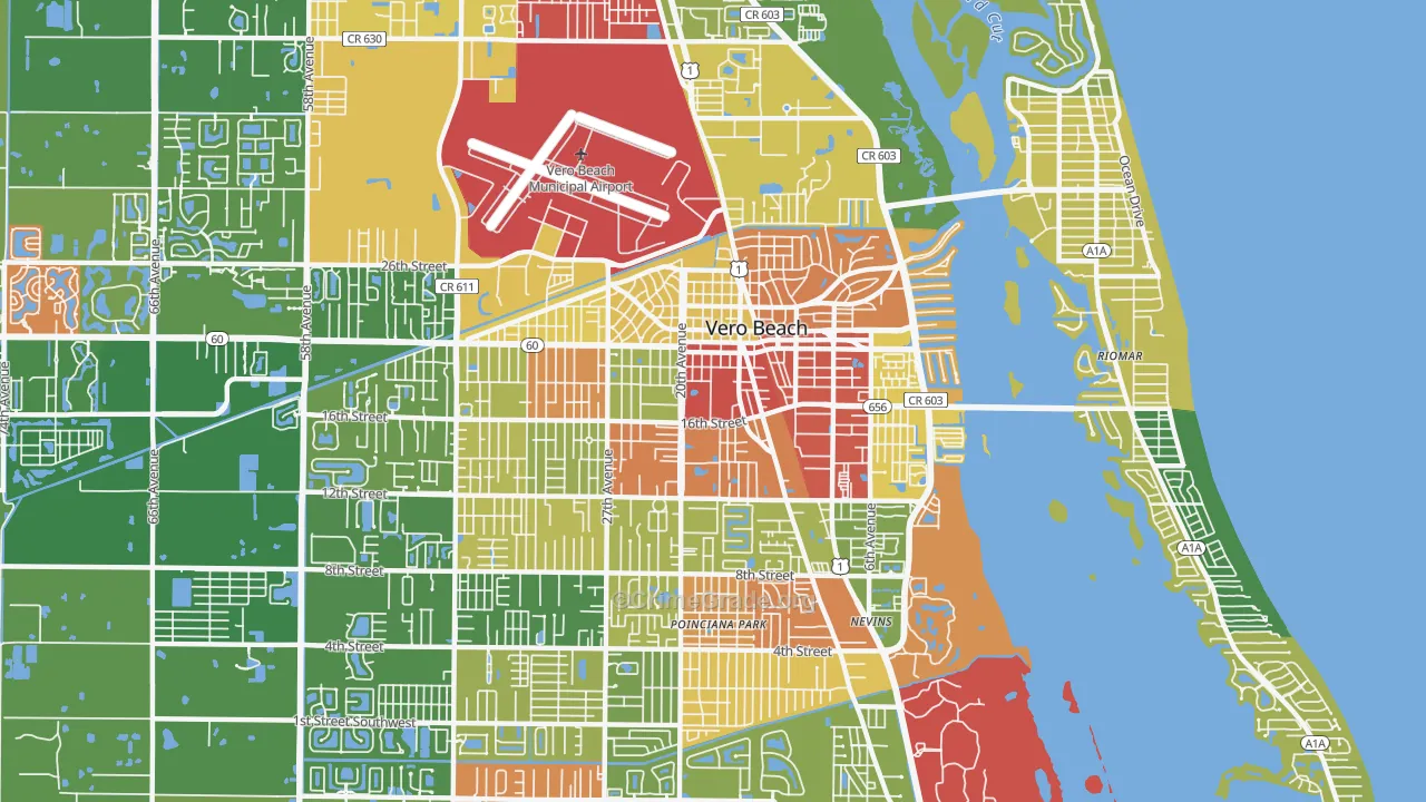 32960, FL Map of Drug-Related Crime Rates