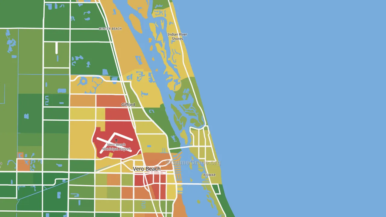 32963, FL Map of Drug-Related Crime Rates