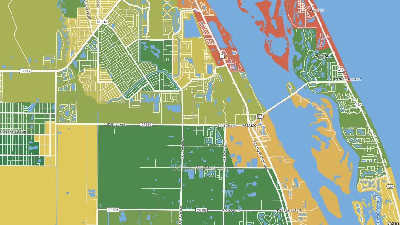 32970, FL Map of Drug-Related Crime Rates