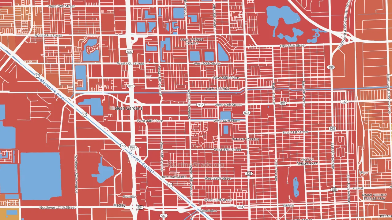 33012, FL Map of Drug-Related Crime Rates