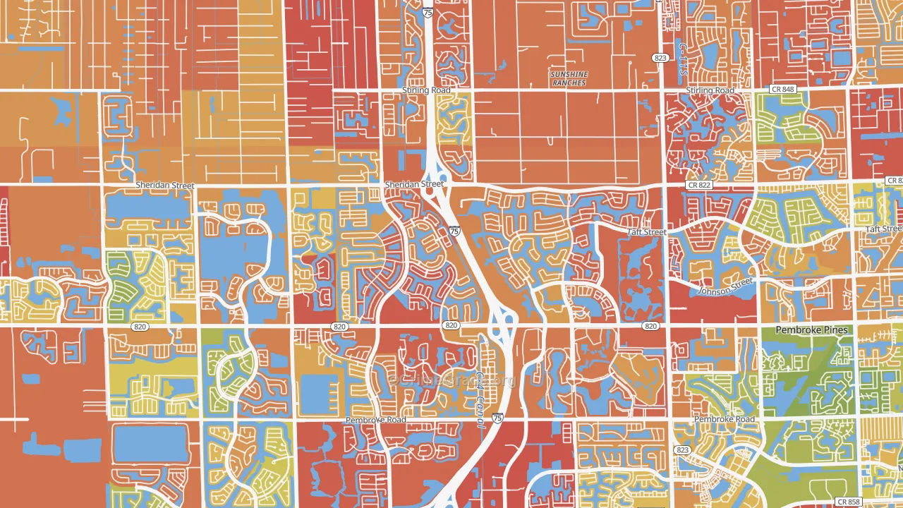 33028, FL Map of Drug-Related Crime Rates