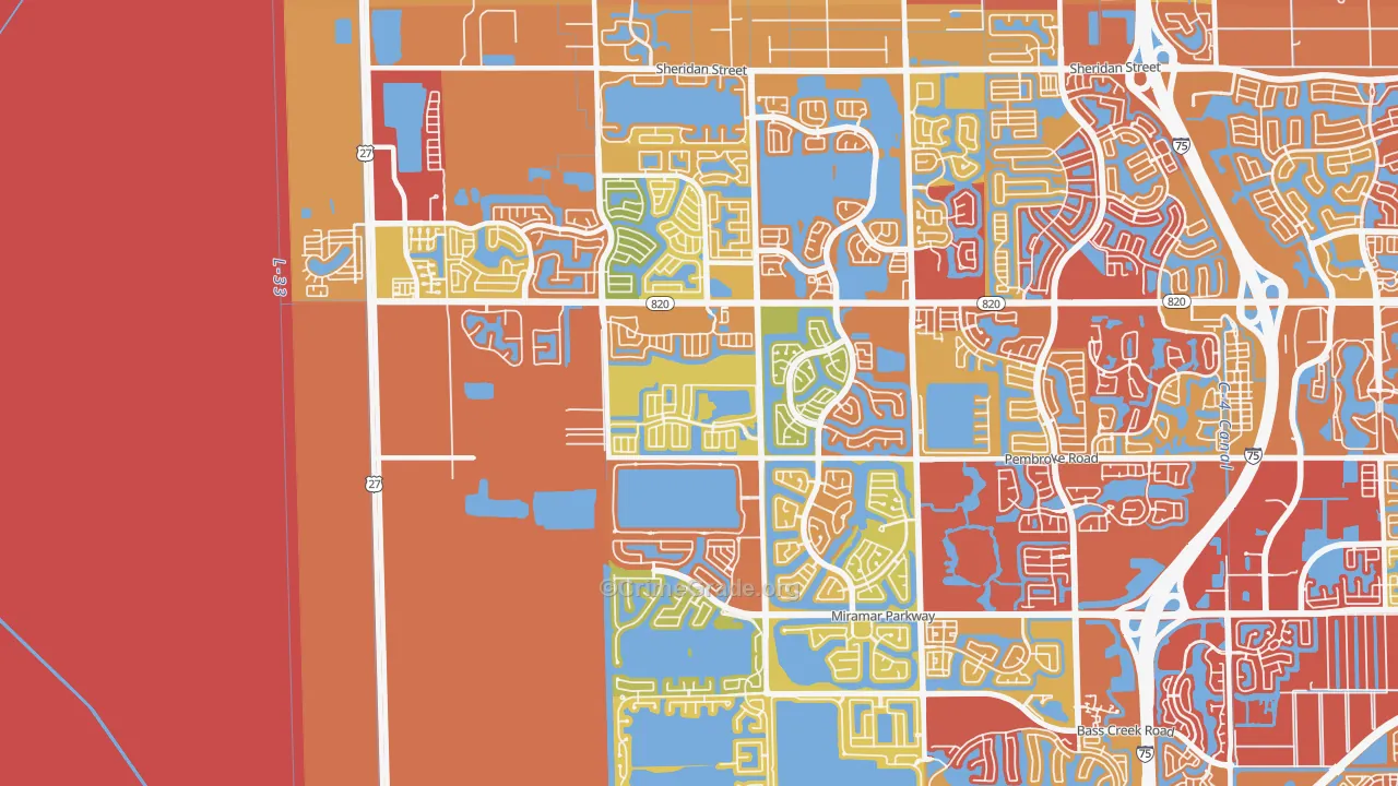 33029, FL Map of Drug-Related Crime Rates
