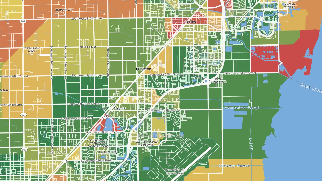 33032, FL Map of Drug-Related Crime Rates