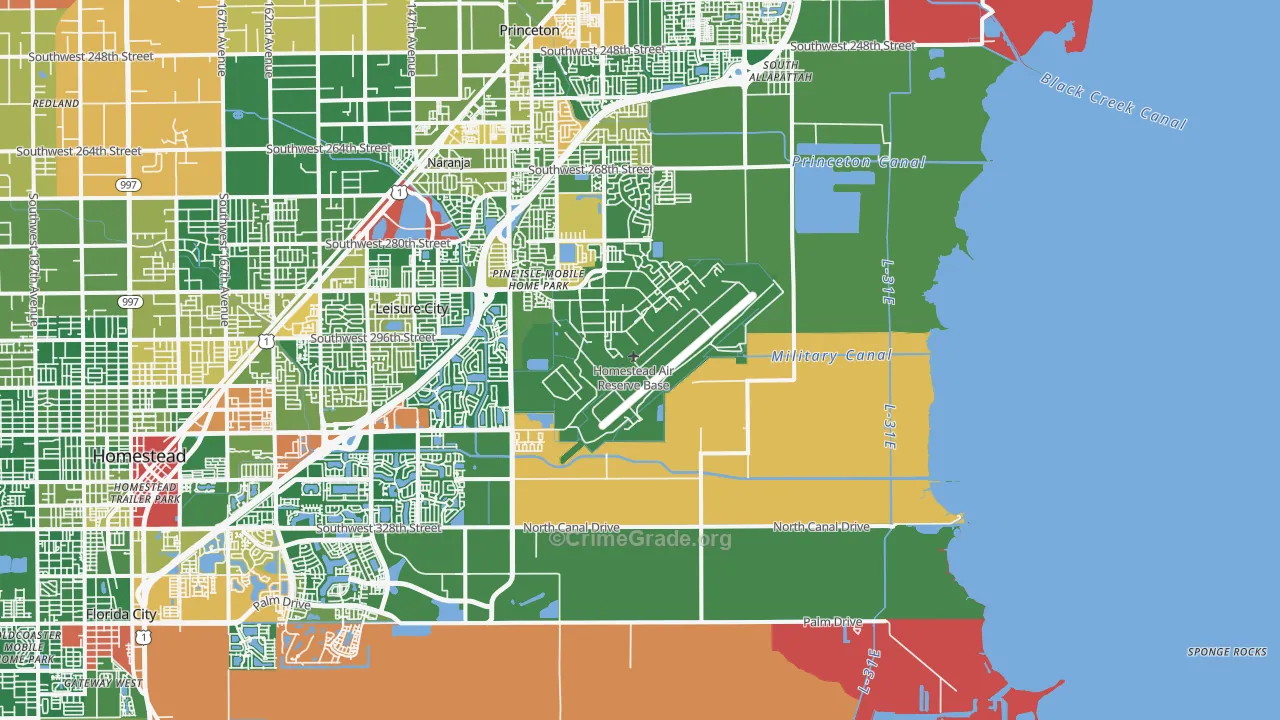 33039, FL Map of Drug-Related Crime Rates