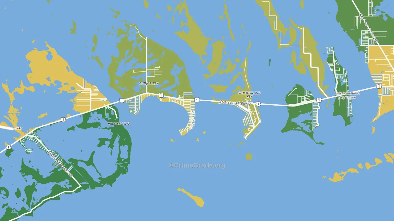 33042, FL Map of Drug-Related Crime Rates