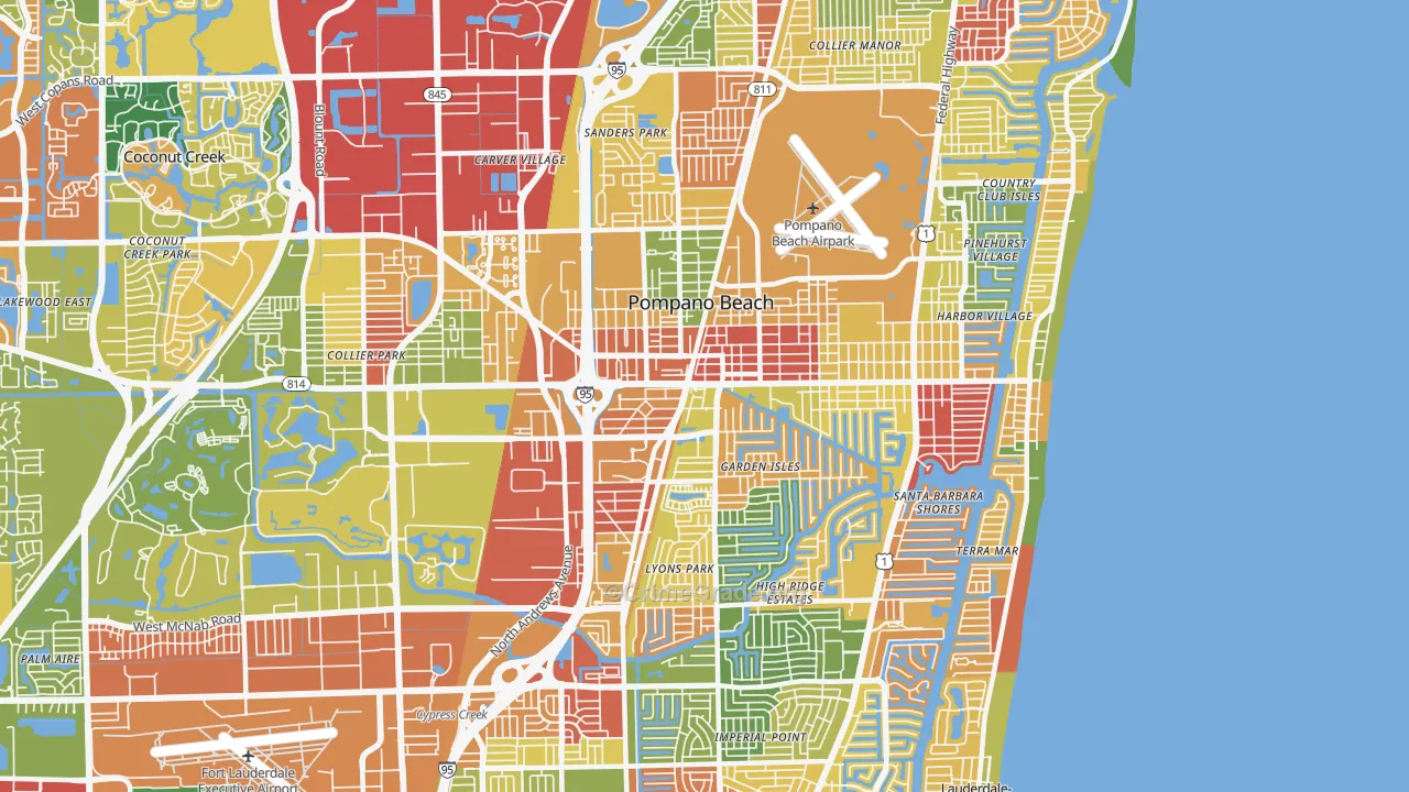 33060, FL Map of Drug-Related Crime Rates
