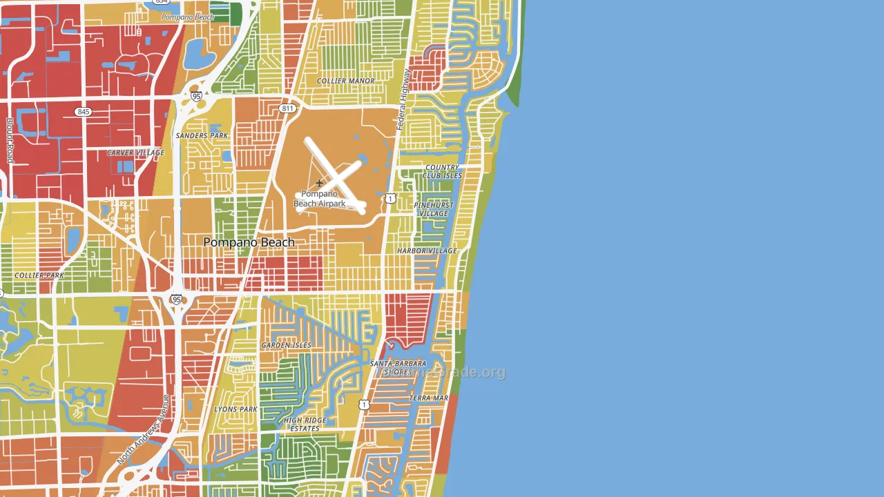 33062, FL Map of Drug-Related Crime Rates