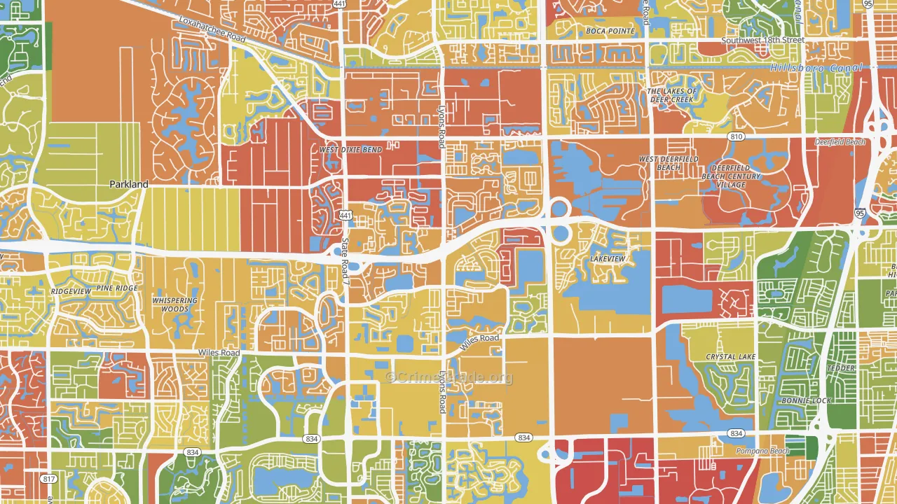 33073, FL Map of Drug-Related Crime Rates