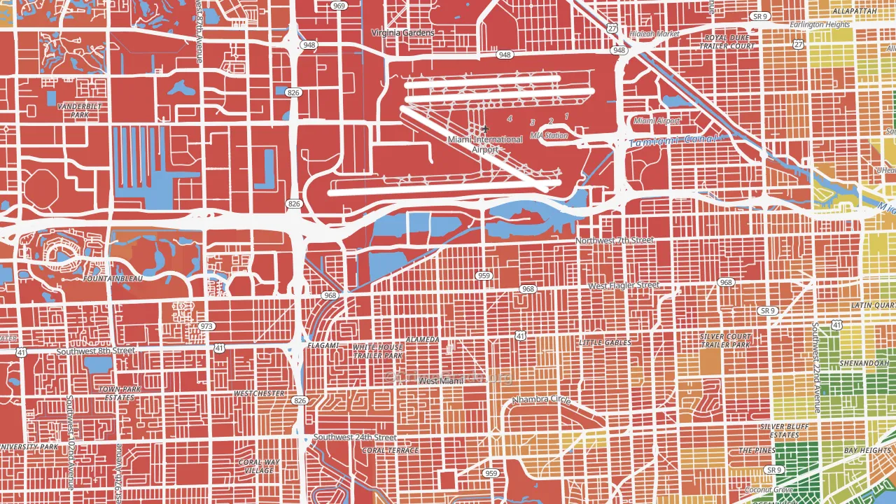 33126, FL Map of Drug-Related Crime Rates