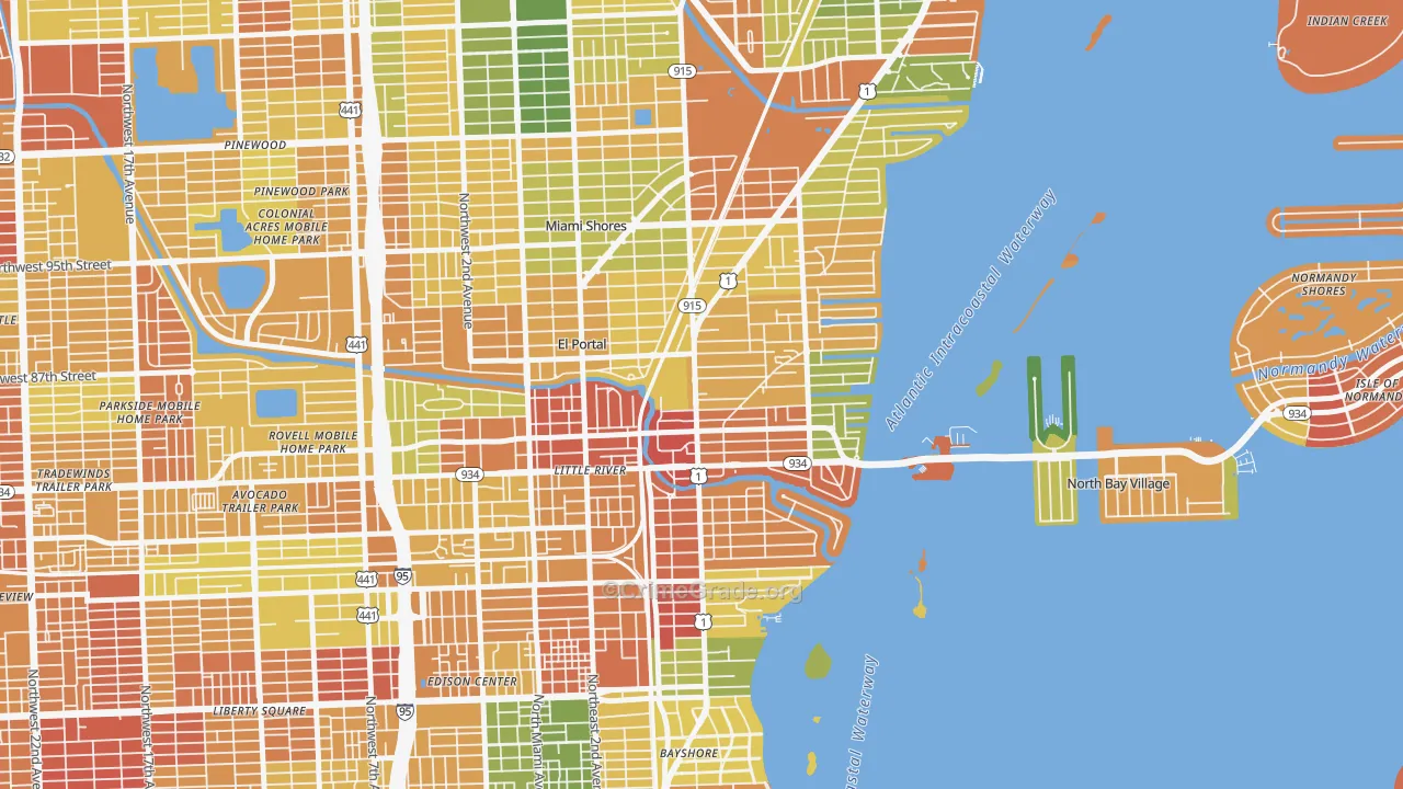 33138, FL Map of Drug-Related Crime Rates