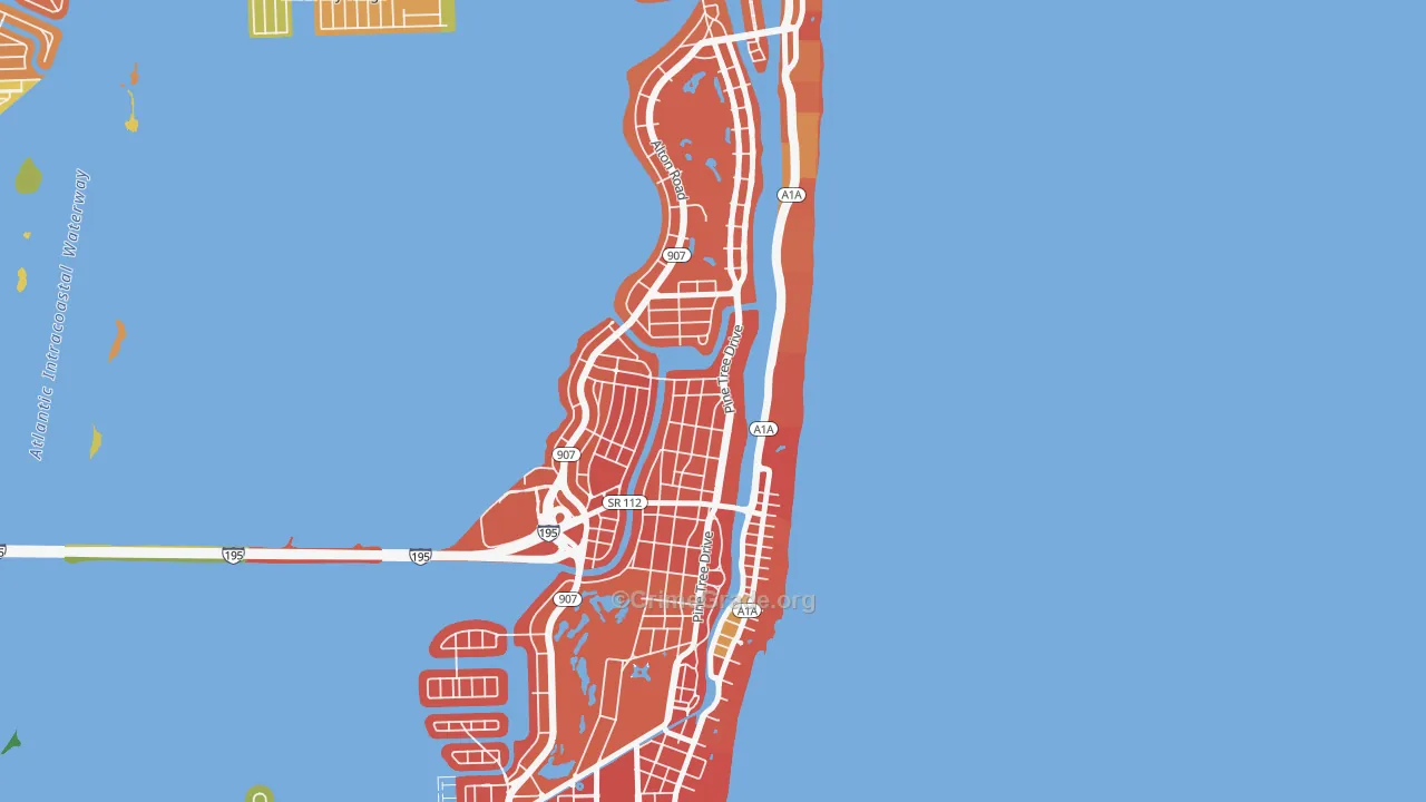 33140, FL Map of Drug-Related Crime Rates