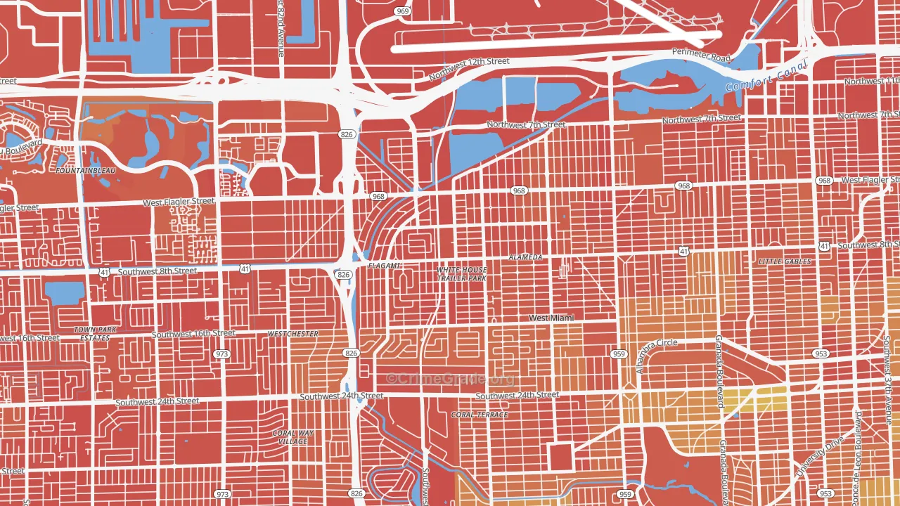 33144, FL Map of Drug-Related Crime Rates