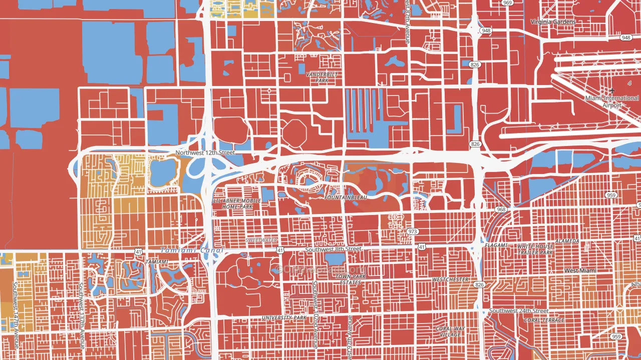33172, FL Map of Drug-Related Crime Rates