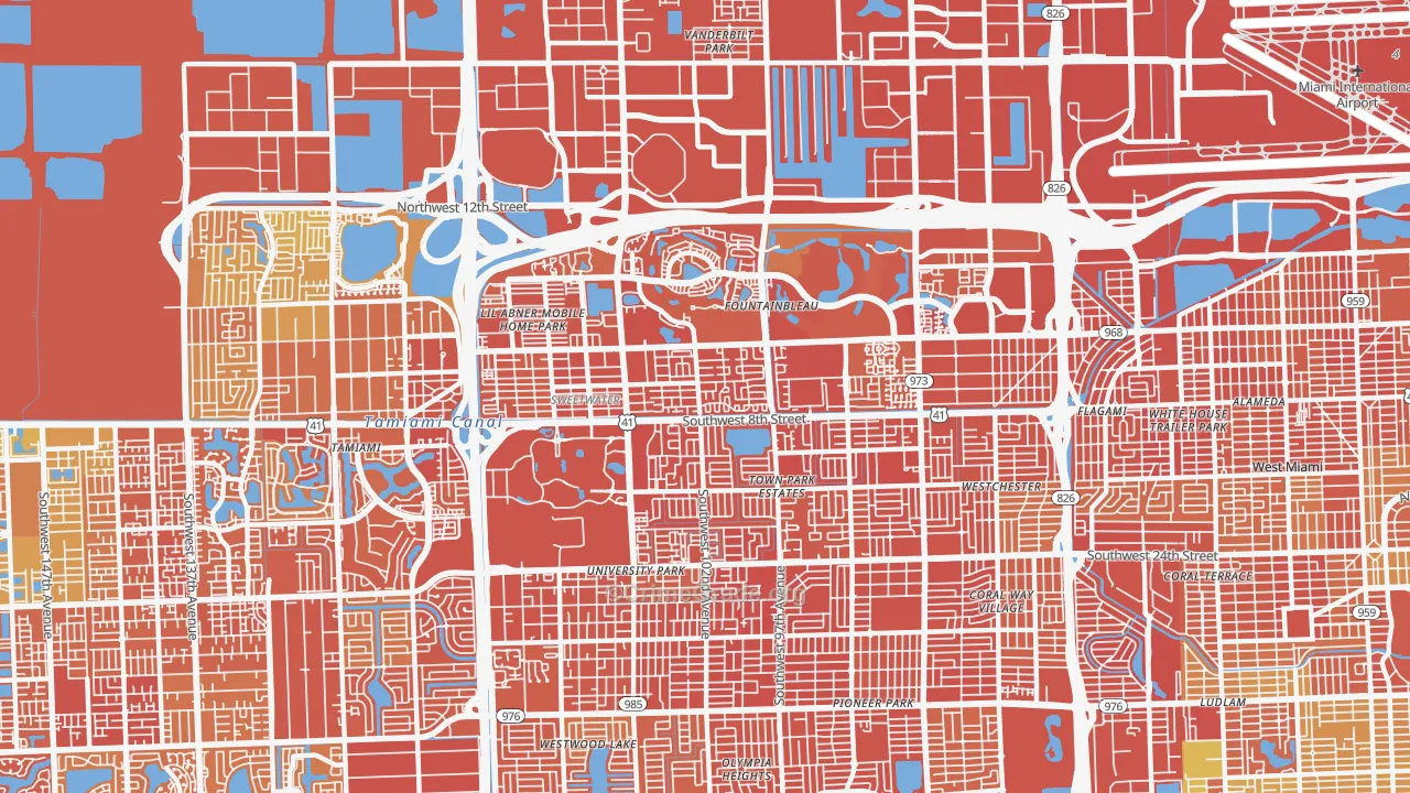 33174, FL Map of Drug-Related Crime Rates
