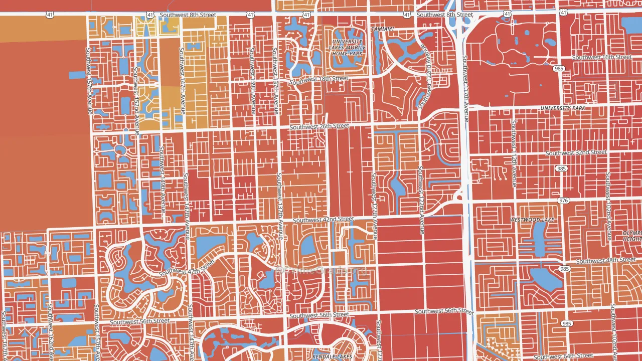 33175, FL Map of Drug-Related Crime Rates
