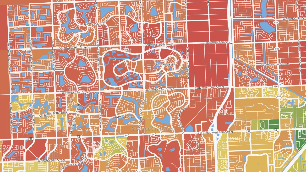 33183, FL Map of Drug-Related Crime Rates