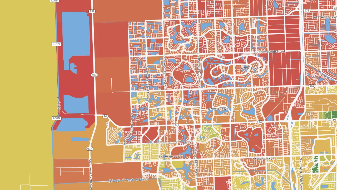 33193, FL Map of Drug-Related Crime Rates