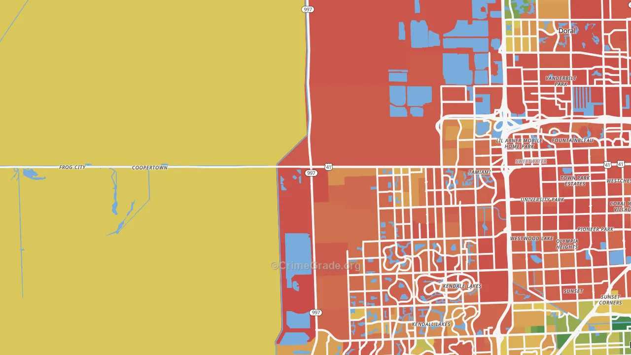 33194, FL Map of Drug-Related Crime Rates