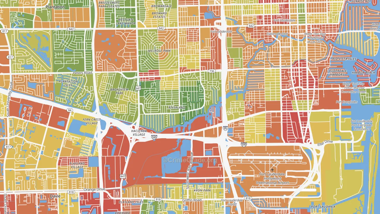 33312, FL Map of Drug-Related Crime Rates