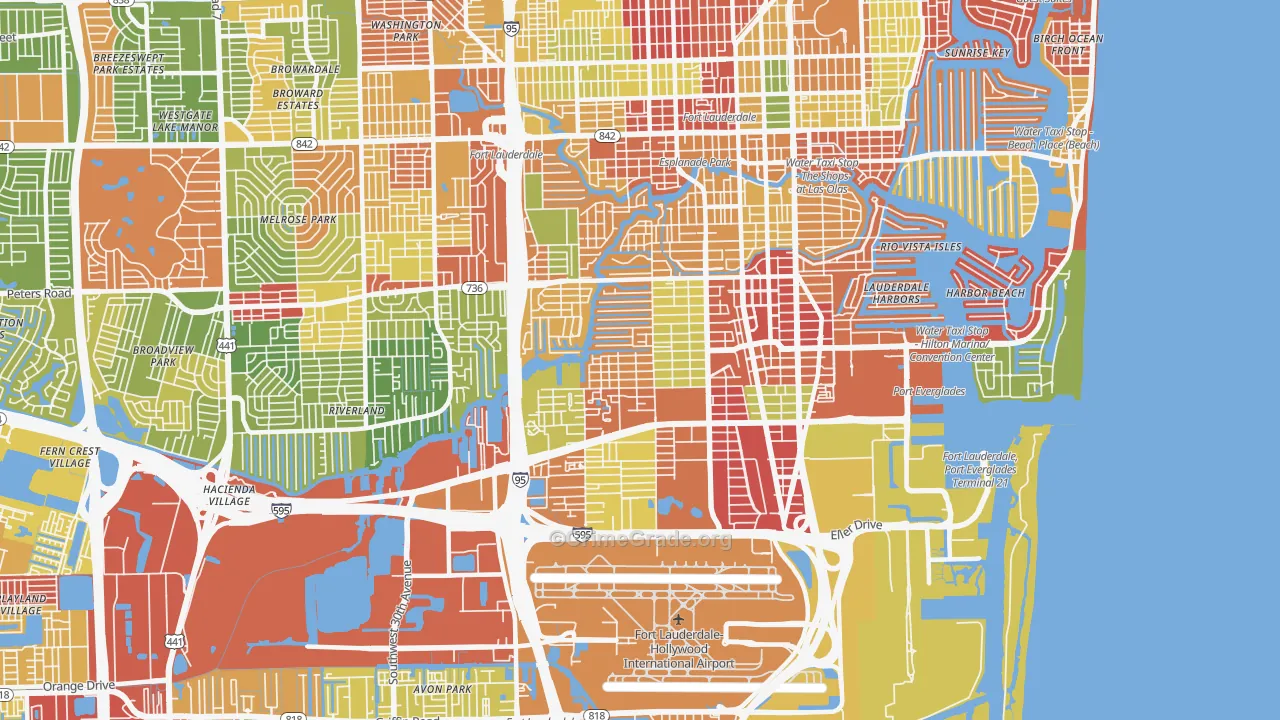 33315, FL Map of Drug-Related Crime Rates