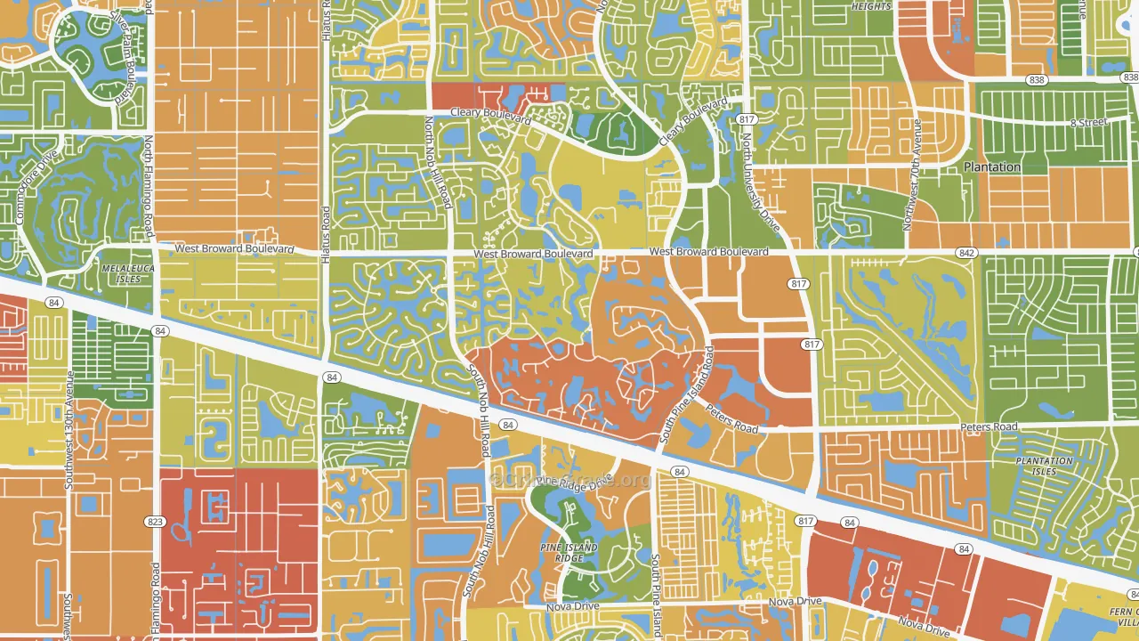 33324, FL Map of Drug-Related Crime Rates