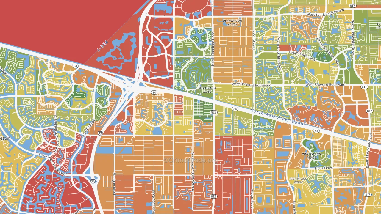 33325, FL Map of Drug-Related Crime Rates