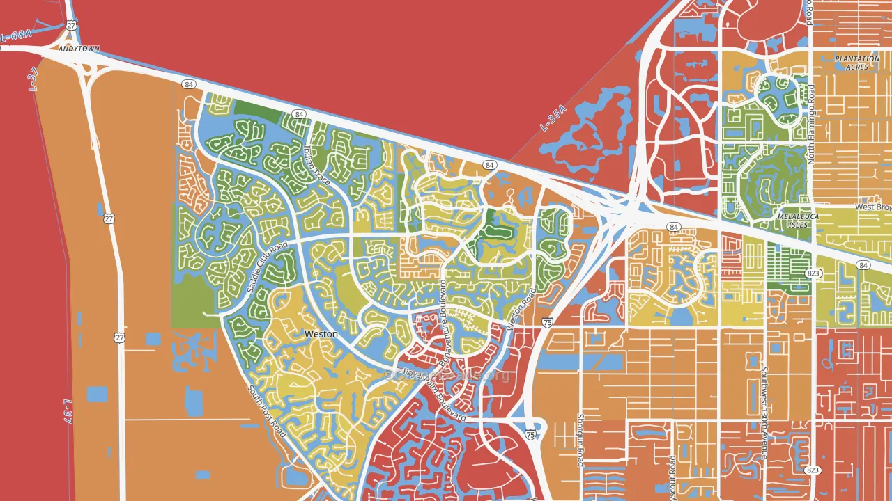 33326, FL Map of Drug-Related Crime Rates