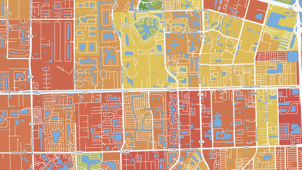 33328, FL Map of Drug-Related Crime Rates