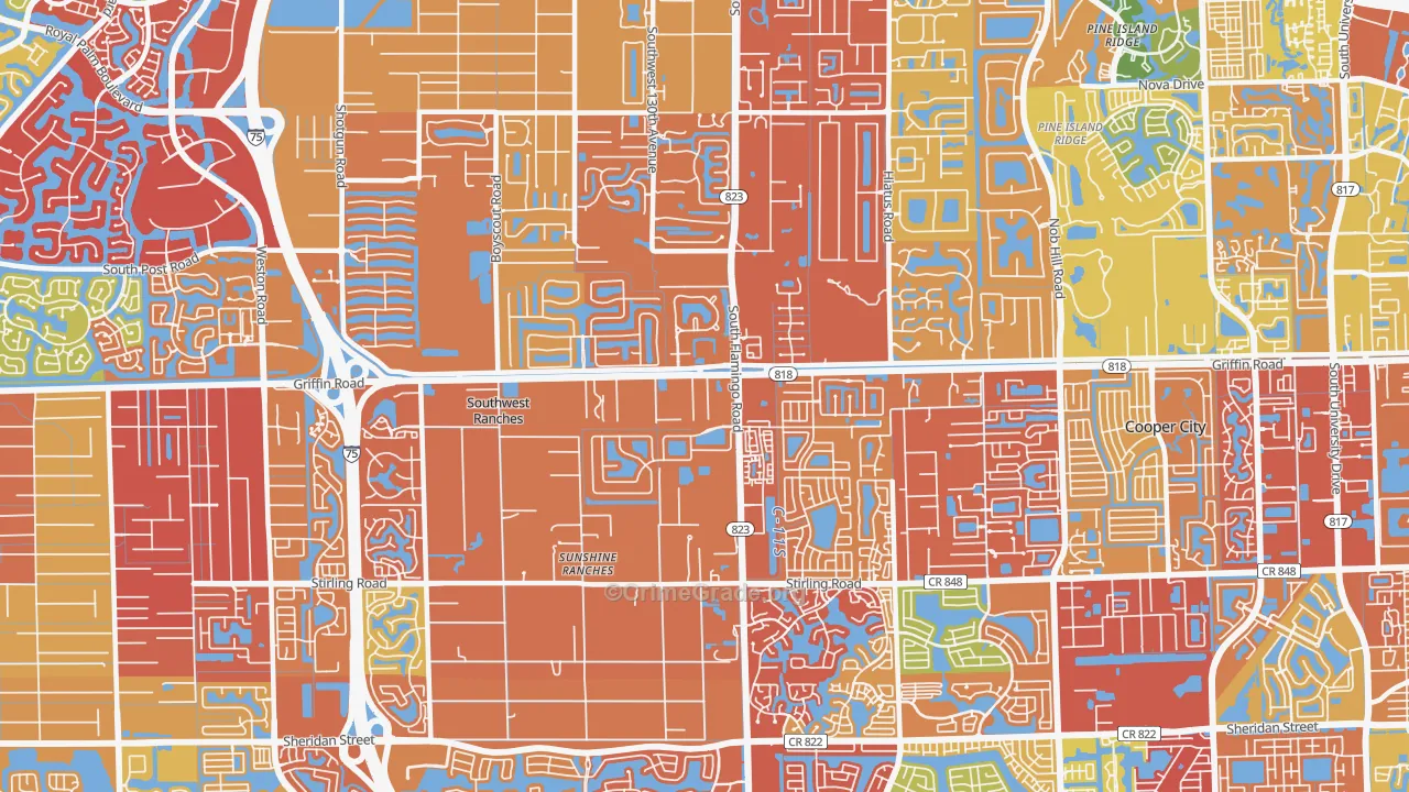 33330, FL Map of Drug-Related Crime Rates