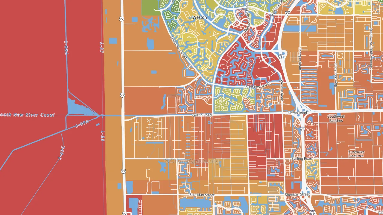 33332, FL Map of Drug-Related Crime Rates