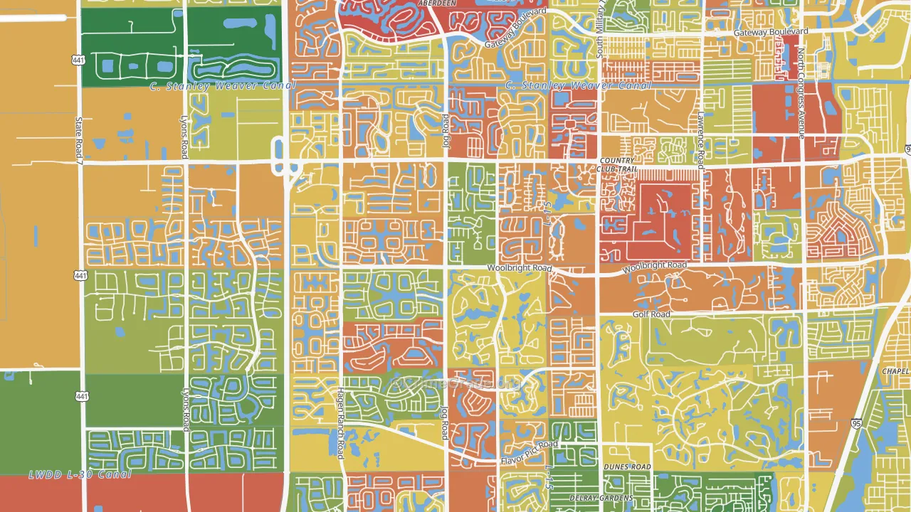 33437, FL Map of Drug-Related Crime Rates