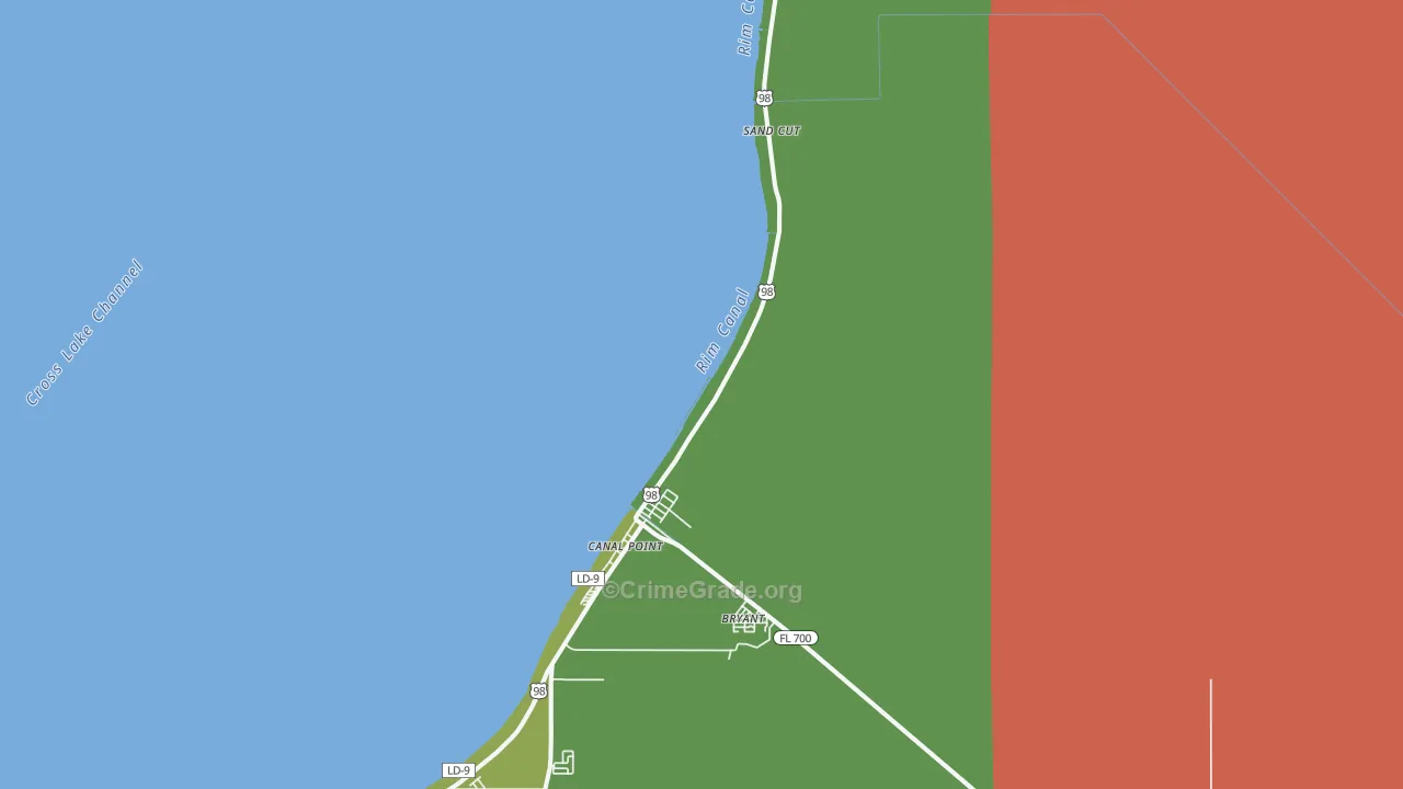 33438, FL Map of Drug-Related Crime Rates
