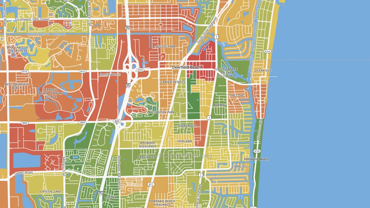 33441, FL Map of Drug-Related Crime Rates