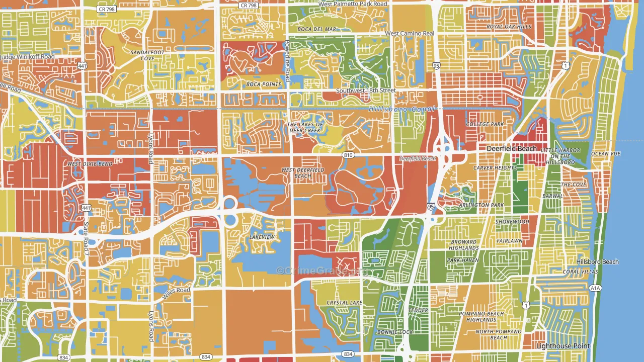 33442, FL Map of Drug-Related Crime Rates
