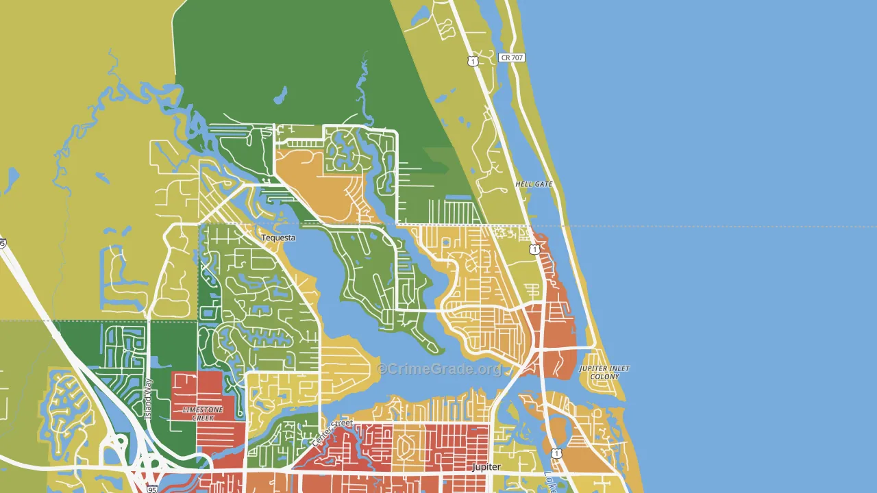 33469, FL Map of Drug-Related Crime Rates