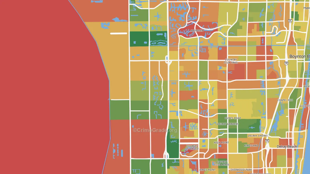 33473, FL Map of Drug-Related Crime Rates