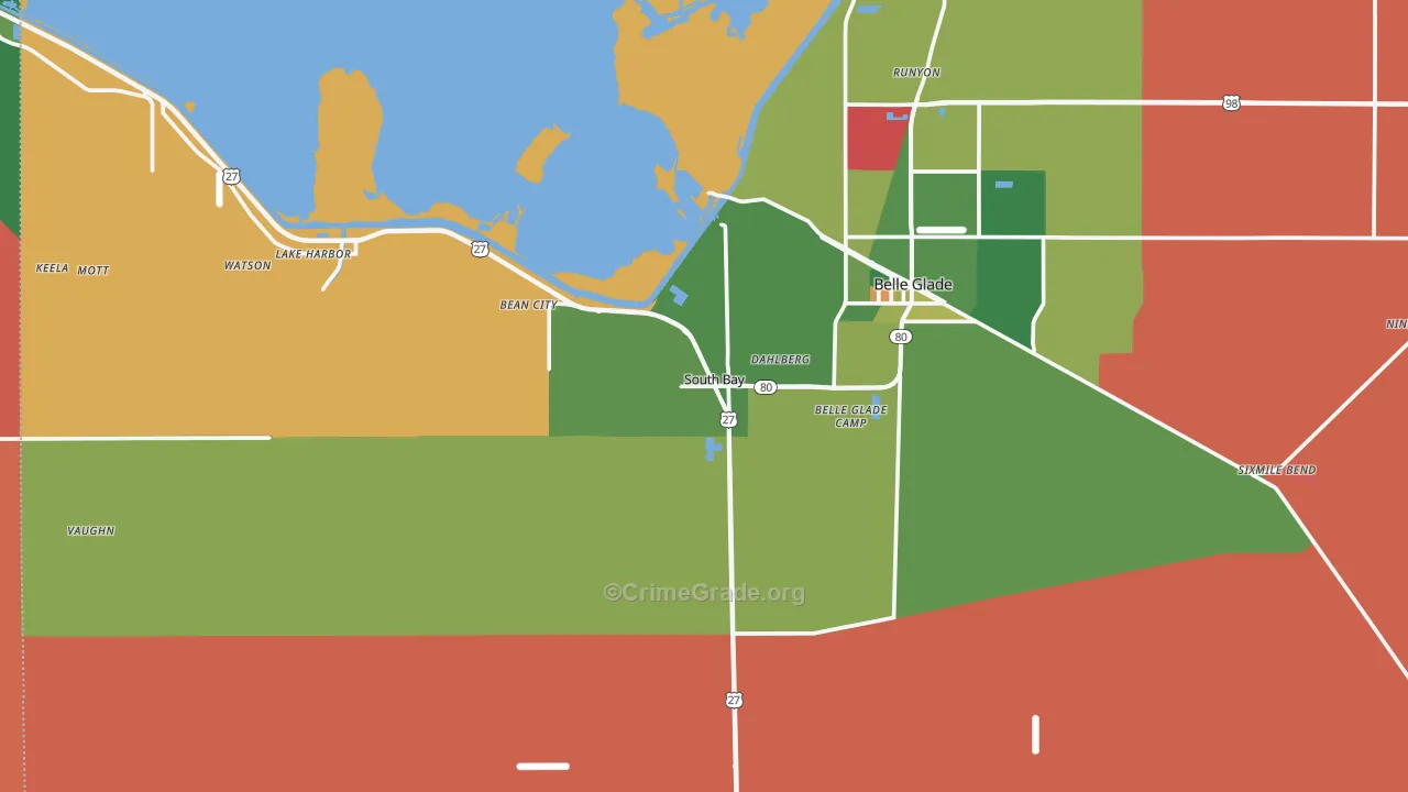 33493, FL Map of Drug-Related Crime Rates