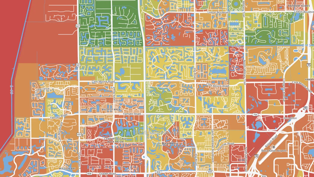 33496, FL Map of Drug-Related Crime Rates