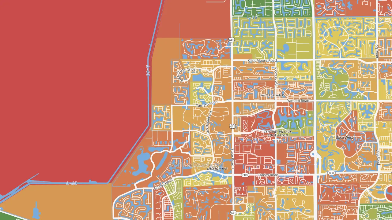 33498, FL Map of Drug-Related Crime Rates