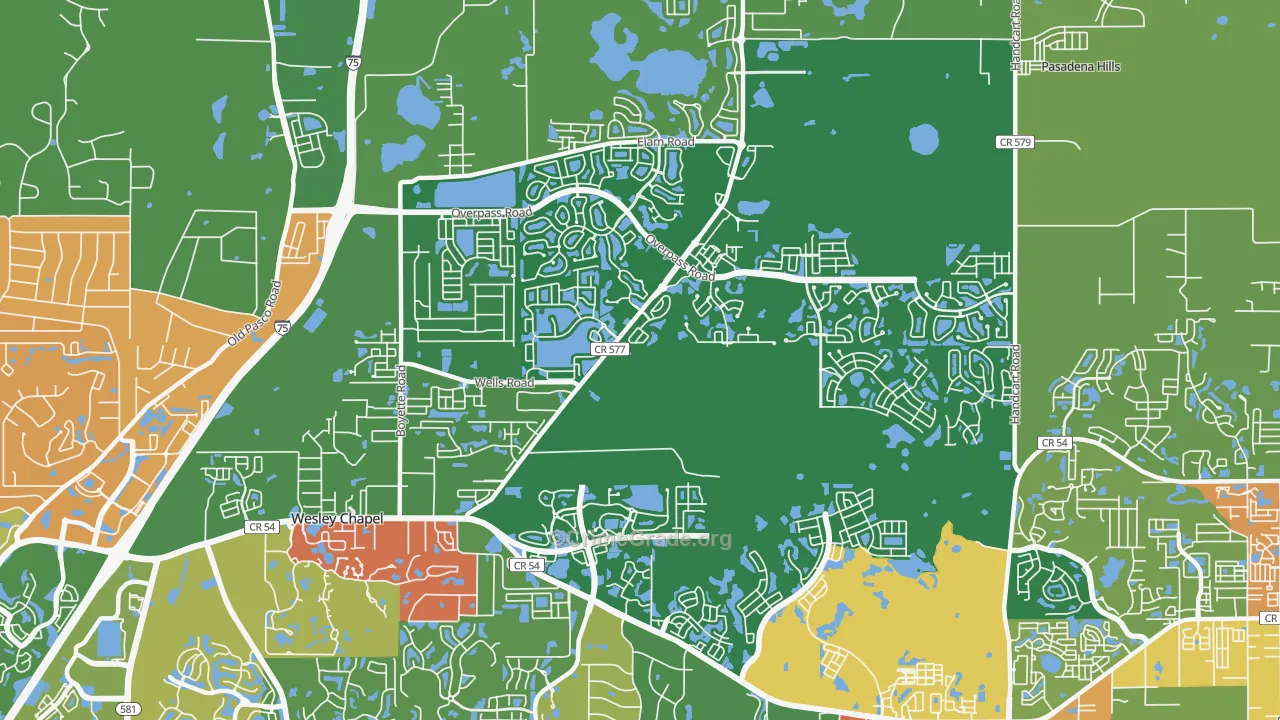 33545, FL Map of Drug-Related Crime Rates