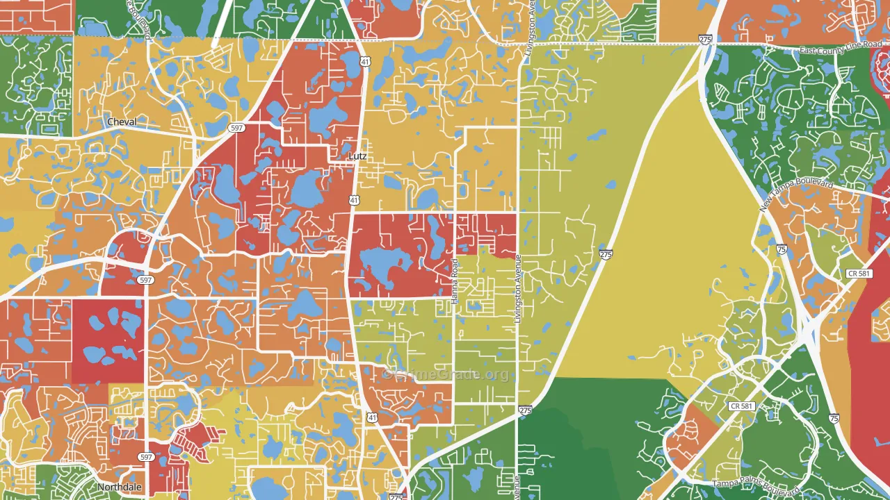 33549, FL Map of Drug-Related Crime Rates