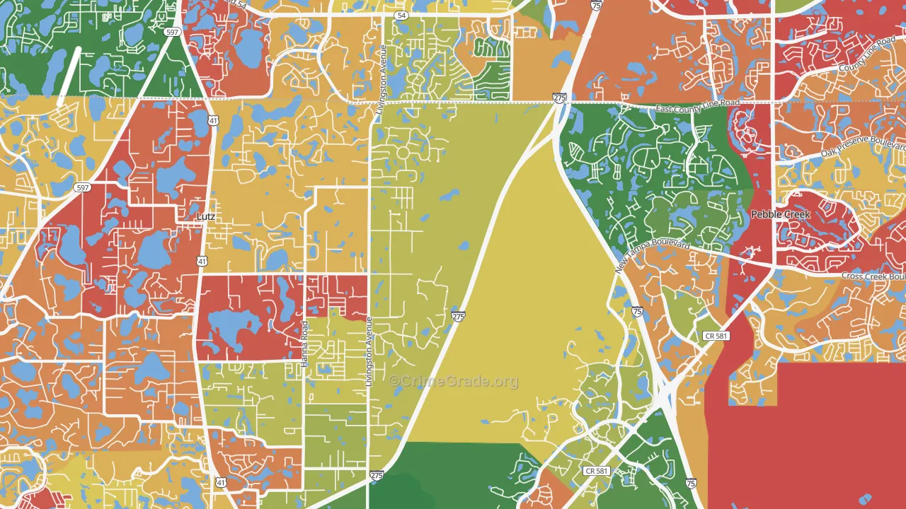 33559, FL Map of Drug-Related Crime Rates