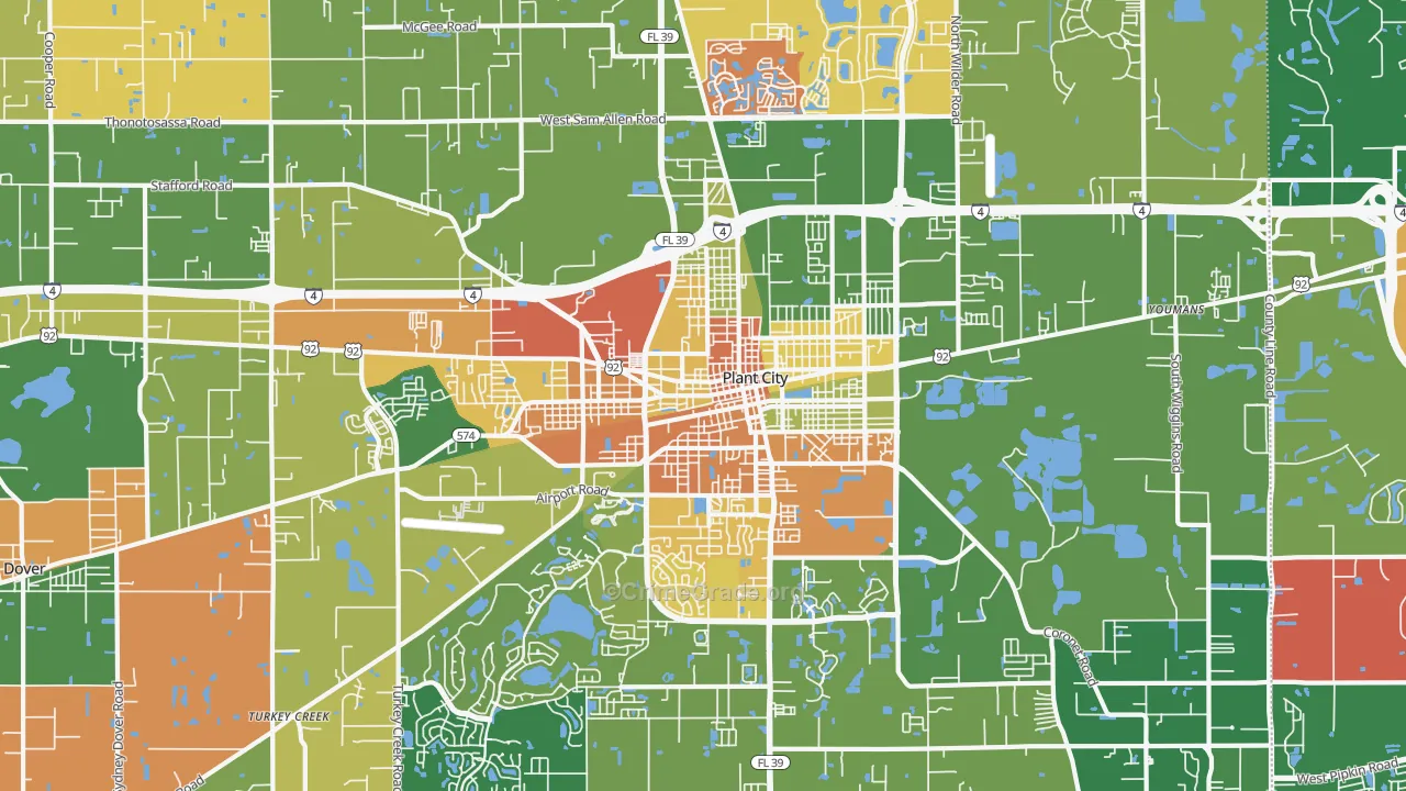 33563, FL Map of Drug-Related Crime Rates