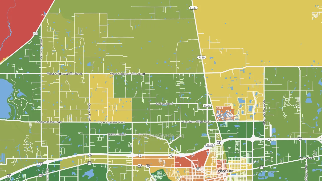 33565, FL Map of Drug-Related Crime Rates