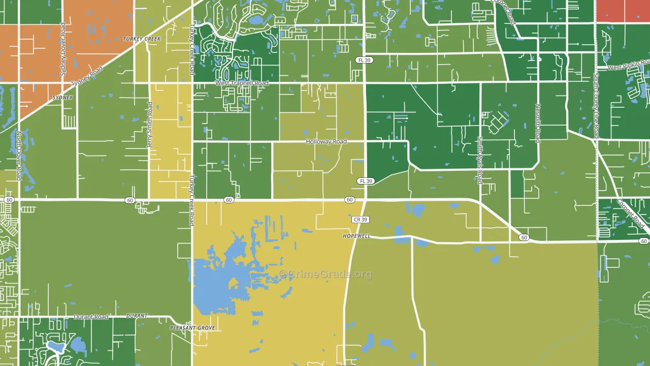 33567, FL Map of Drug-Related Crime Rates