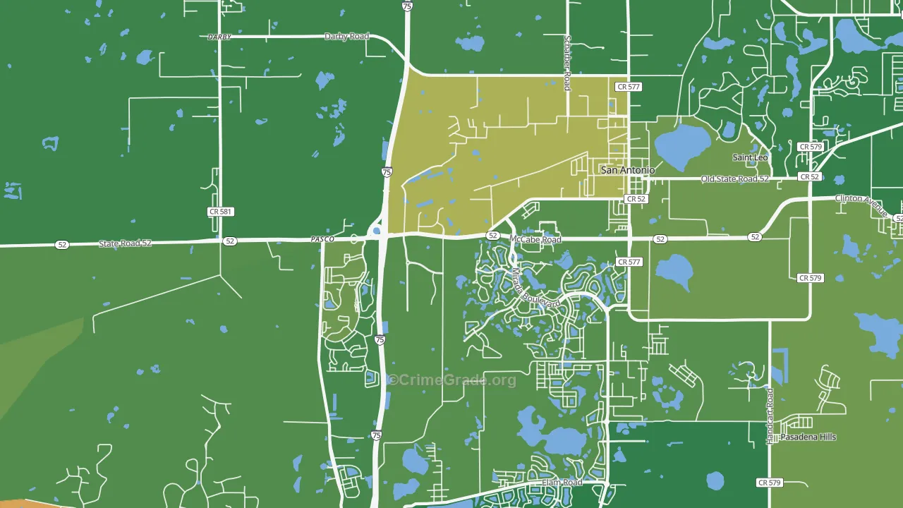 33576, FL Map of Drug-Related Crime Rates