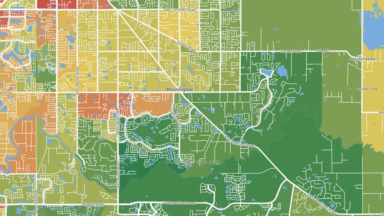 33596, FL Map of Drug-Related Crime Rates