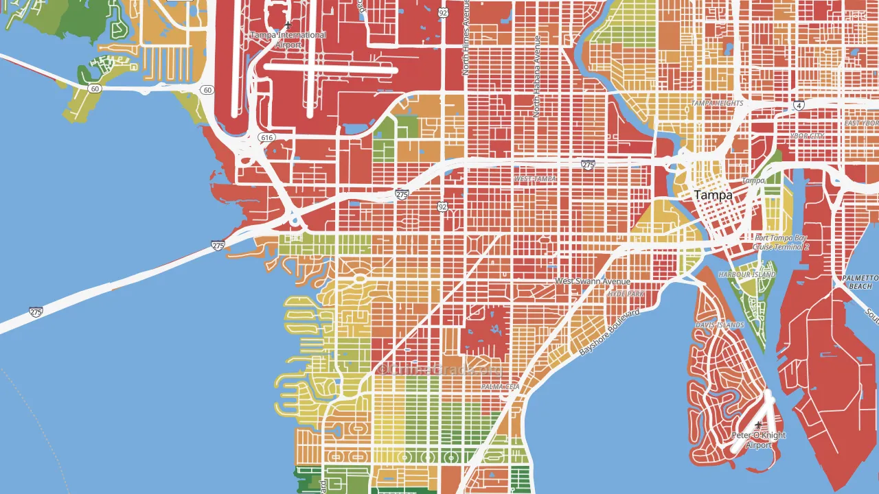 33609, FL Map of Drug-Related Crime Rates